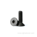 grade 8.8 black oxide hex socket flat head screw